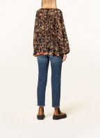 MARC CAIN Blouse-style shirt with fringes, Color: 623 light brown (Image 1)