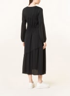 MARC CAIN Kleid im Materialmix mit Rüschen, Farbe: 900 BLACK (Bild 1)