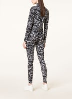 MARC CAIN Leggings, Color: BLACK/ WHITE (Image 1)