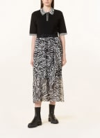 MARC CAIN Strick-Poloshirt, Farbe: SCHWARZ/ WEISS (Bild 1)