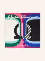 Salvatore Ferragamo Seidentuch, Farbe: SCHWARZ/ WEISS/ LILA (Bild 1)