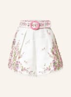 ZIMMERMANN Leinenshorts JUDE , Farbe: ECRU/ PINK/ OLIV (Bild 1)