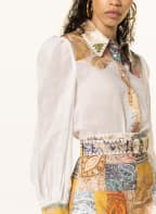 ZIMMERMANN Hemdbluse ANNEKE aus Leinen, Farbe: HELLORANGE/ BLAU/ WEISS (Bild 1)