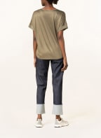 LUISA CERANO Blusenshirt im Materialmix, Farbe: KHAKI (Bild 1)