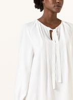 LUISA CERANO Tie-neck blouse with silk , Color: WHITE (Image 1)