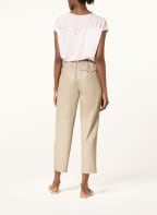 LUISA CERANO 7/8 trousers in leather look , Color: LIGHT GREEN (Image 1)
