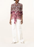 LUISA CERANO Schluppenbluse , Farbe: FUCHSIA/ CREME (Bild 1)