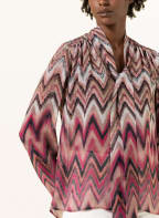 LUISA CERANO Schluppenbluse , Farbe: FUCHSIA/ CREME (Bild 1)