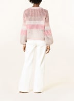 LUISA CERANO Sweater with mohair, Color: PINK/ LIGHT PINK/ LIGHT GRAY (Image 1)