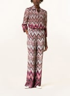 LUISA CERANO Hemdbluse , Farbe: FUCHSIA/ BEIGE/ SCHWARZ (Bild 1)