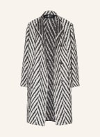 LUISA CERANO Jacquard-Mantel, Farbe: HELLGRAU/ SCHWARZ (Bild 1)