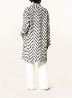 LUISA CERANO Jacquard-Mantel, Farbe: HELLGRAU/ SCHWARZ (Bild 1)
