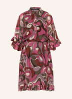 LUISA CERANO Kleid mit 3/4-Arm, Farbe: FUCHSIA/ DUNKELGRÜN/ CREME (Bild 1)