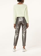 LUISA CERANO Leggings in Lederoptik, Farbe: GRAU (Bild 1)