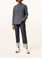 LUISA CERANO Oversized-Bluse aus Seide , Farbe: DUNKELGRAU (Bild 1)