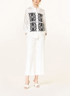 Max Mara Shirt blouse LIDO in silk, Color: WHITE/ BLACK (Image 1)