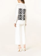 Max Mara Shirt blouse LIDO in silk, Color: WHITE/ BLACK (Image 1)