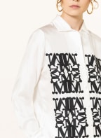 Max Mara Shirt blouse LIDO in silk, Color: WHITE/ BLACK (Image 1)
