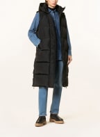 darling harbour Quilted coat with detachable sleeves and SORONA®AURA insulation, Color: BLACK (Image 1)