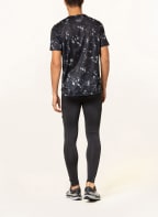 new balance Running shirt IMPACT RUN in mesh, Color: BLACK/ GRAY/ DARK BLUE (Image 1)