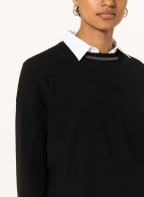 BRUNELLO CUCINELLI Cashmere-Pullover mit Perlen, Farbe: SCHWARZ (Bild 1)