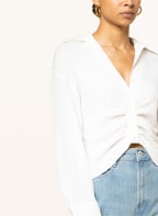 gina tricot Hemdbluse PAULINA, Farbe: WEISS (Bild 1)