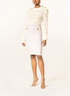 BALMAIN Pullover with mohair and glitter thread, Color: WHITE (Image 1)