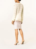 BALMAIN Pullover with mohair and glitter thread, Color: WHITE (Image 1)