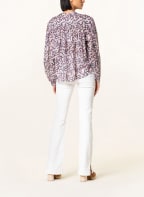 ISABEL MARANT ÉTOILE Blusenshirt SALIKA , Farbe: ECRU/ DUNKELLILA/ GRÜN (Bild 1)