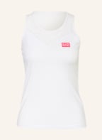 EA7 EMPORIO ARMANI Tanktop mit Mesh, Farbe: WEISS (Bild 1)