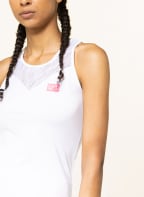 EA7 EMPORIO ARMANI Tanktop mit Mesh, Farbe: WEISS (Bild 1)