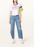 POLO RALPH LAUREN Cropped shirt , Color: WHITE/ RED/ BLUE (Image 1)