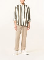 forét Hemd PETAL Comfort Fit , Farbe: WEISS/ KHAKI (Bild 1)