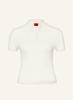 HUGO Strick-Poloshirt SAFFARY, Farbe: ECRU (Bild 1)