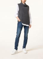 MOS MOSH Skinny Jeans BRADFORD mit Glitzergarn und Schmucksteinen, Farbe: 401 BLUE (Bild 1)