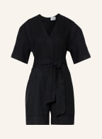 ayen Linen jumpsuit, Color: BLACK (Image 1)