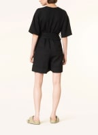 ayen Linen jumpsuit, Color: BLACK (Image 1)