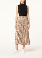 summum woman Pleated skirt, Color: CREAM/ ORANGE/ BLACK (Image 1)