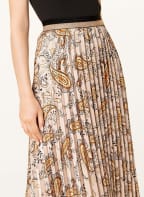 summum woman Pleated skirt, Color: CREAM/ ORANGE/ BLACK (Image 1)