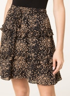 summum woman Skirt, Color: BLACK/ LIGHT BROWN/ COGNAC (Image 1)