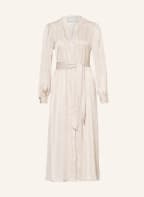 NEO NOIR Hemdblusenkleid CILIAN aus Satin, Farbe: BEIGE/ CREME (Bild 1)