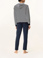 CALIDA Lounge-Hoodie FAVOURITES LOUNGE, Farbe: DUNKELBLAU/ WEISS (Bild 1)