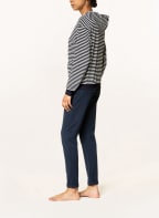 CALIDA Lounge-Hoodie FAVOURITES LOUNGE, Farbe: DUNKELBLAU/ WEISS (Bild 1)