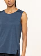 SALOMON Tanktop OUTLINE SUMMER mit Mesh, Farbe: BLAU (Bild 1)