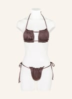 espadrij l'originale Bandeau-Bikini-Top CHLOE, Farbe: BRAUN (Bild 1)