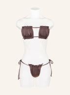 espadrij l'originale Bandeau-Bikini-Top CHLOE, Farbe: BRAUN (Bild 1)