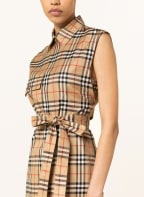 BURBERRY Wickelkleid KARLA, Farbe: BEIGE/ ROT/ ECRU (Bild 1)