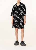 BALENCIAGA Kurzarm-Hemd Comfort Fit, Farbe: SCHWARZ/ WEISS (Bild 1)