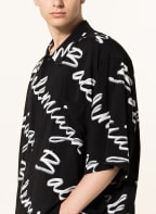 BALENCIAGA Kurzarm-Hemd Comfort Fit, Farbe: SCHWARZ/ WEISS (Bild 1)