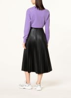 BOSS Pleated skirt VAPLITA in leather look , Color: BLACK (Image 1)